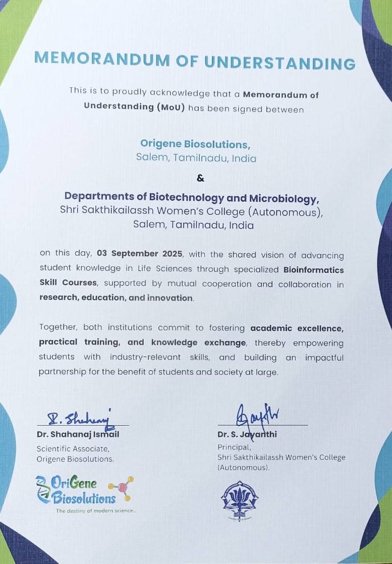 MoU Document with Signatures