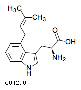 GIF of 4-(3-Methylbut-2-enyl)-L-tryptophan;