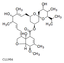 GIF of Avermectin A2b aglycone