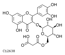 GIF of Quercetin 3-O-(6-O-malonyl-beta-D-glucoside);