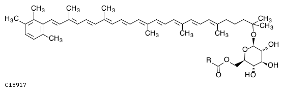 GIF of Hydroxychlorobactene glucoside ester