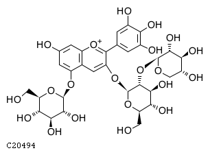GIF of Delphinidin 5-O-beta-D-glucoside 3-O-beta-D-sambubioside