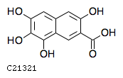 GIF of 3,6,7,8-Tetrahydroxy-2-naphthoate