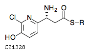GIF of (R)-2-Aza-3-chloro-beta-tyrosyl-[pcp]